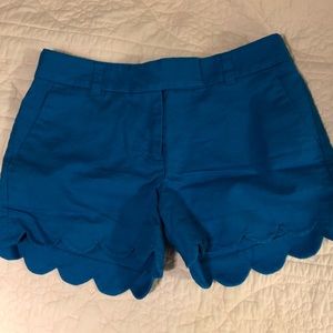JCREW SIZE 2 SCALLOP CHINO SHORTS